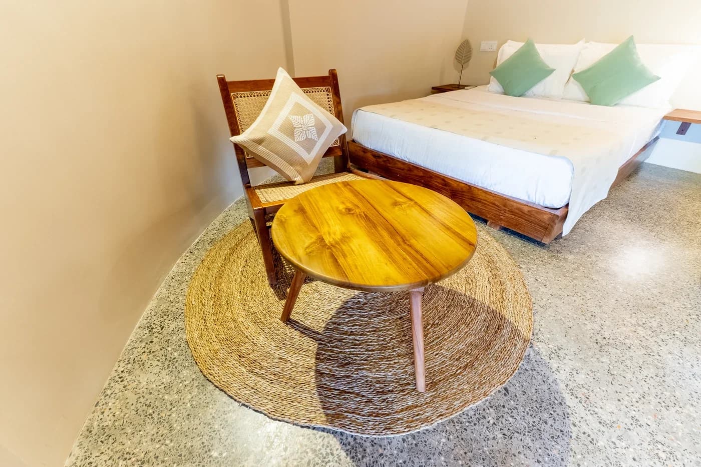 Tranquil Trails bedroom seating and natural timber furnishings